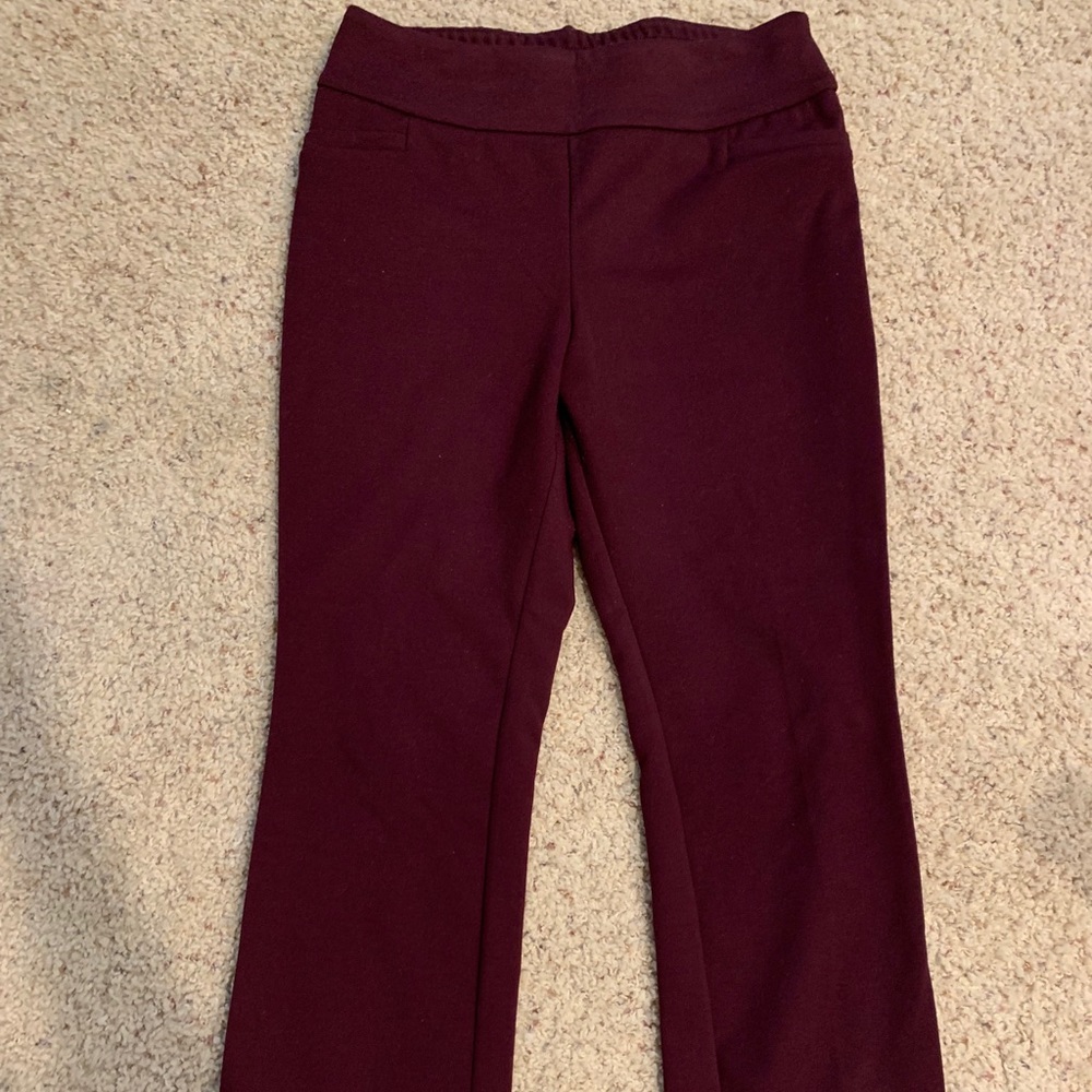 7th Avenue Maroon slacks
